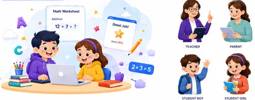 Kids learning together